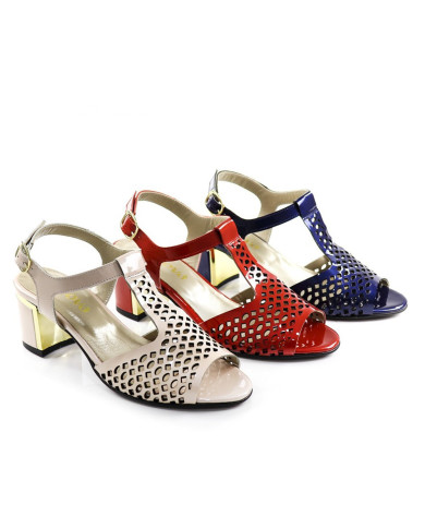 Sandálias de Senhora Ginova Envernizadas