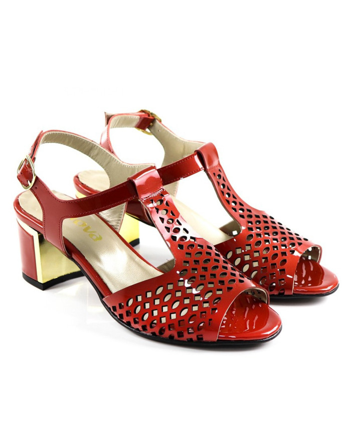 Red Sandals by Mrs. Ginova Envernised