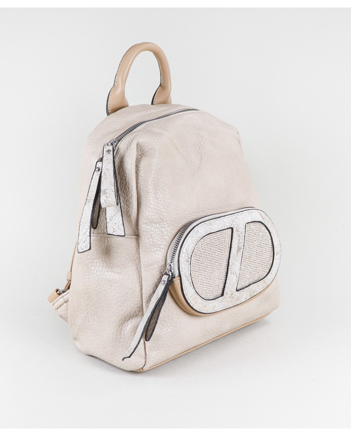 Taupe Women's Backpack Decorated