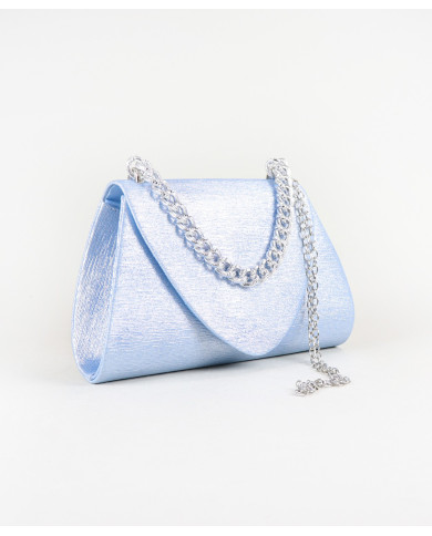 Pochete de Mulher Azul com Alça em Corrente