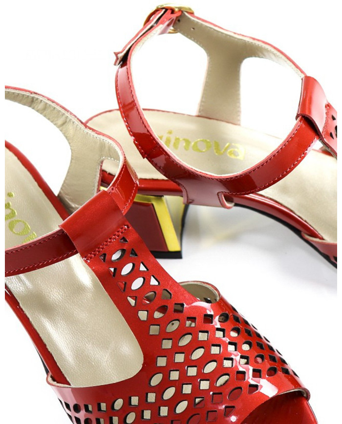 Red Sandals by Mrs. Ginova Envernised
