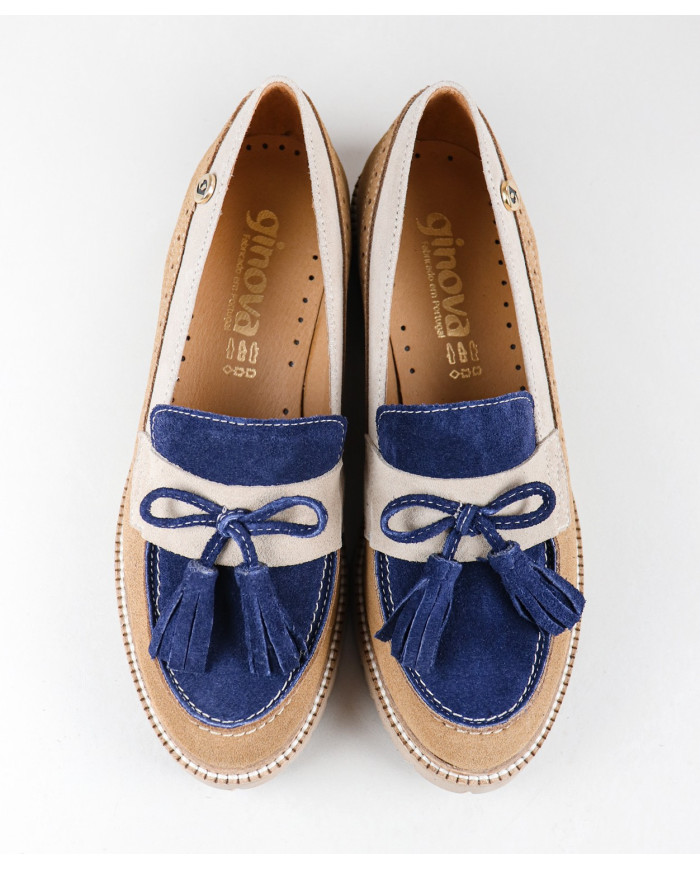 Mocasines de Señora Ginova con Plataforma