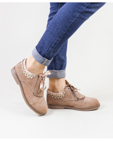 Zapatos de piel de mujer Fleece Ginova