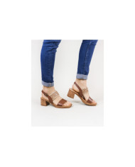 Women's Sandals of Middle Heel Ginova