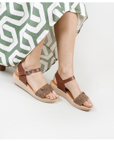 Women's Sandals with Strips in Sword Ginova