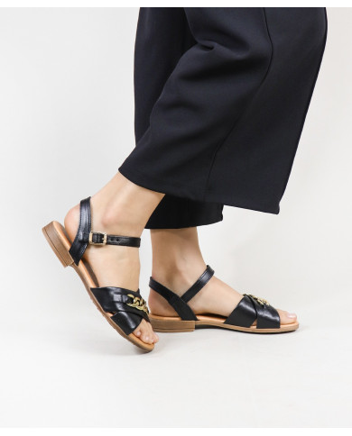 Sandalias de mujer Ginova con tira decorada