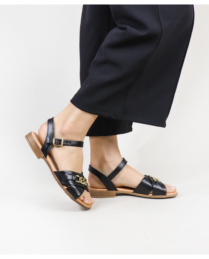 Women's Sandals with Decorated Strip Ginova