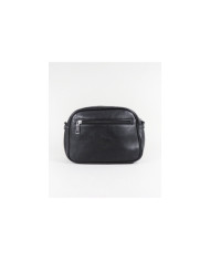 Black Women's Bag with Fabric Strap
