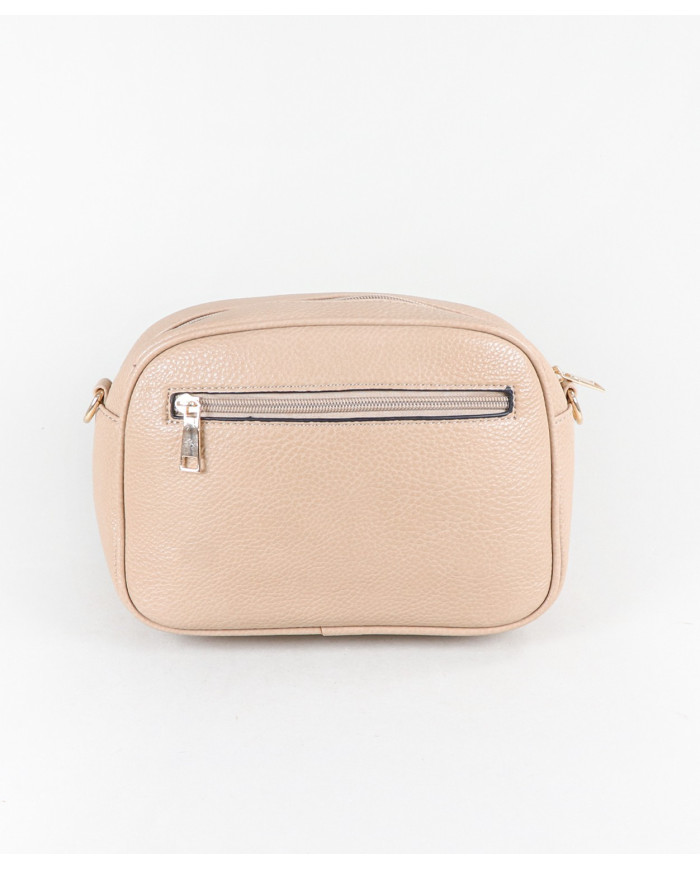 Women's Taupe Bag with Fabric Strap