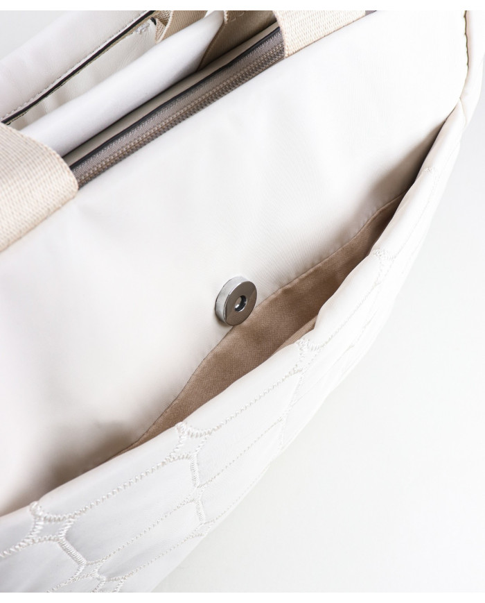 Beige Women's Bag in Nylon