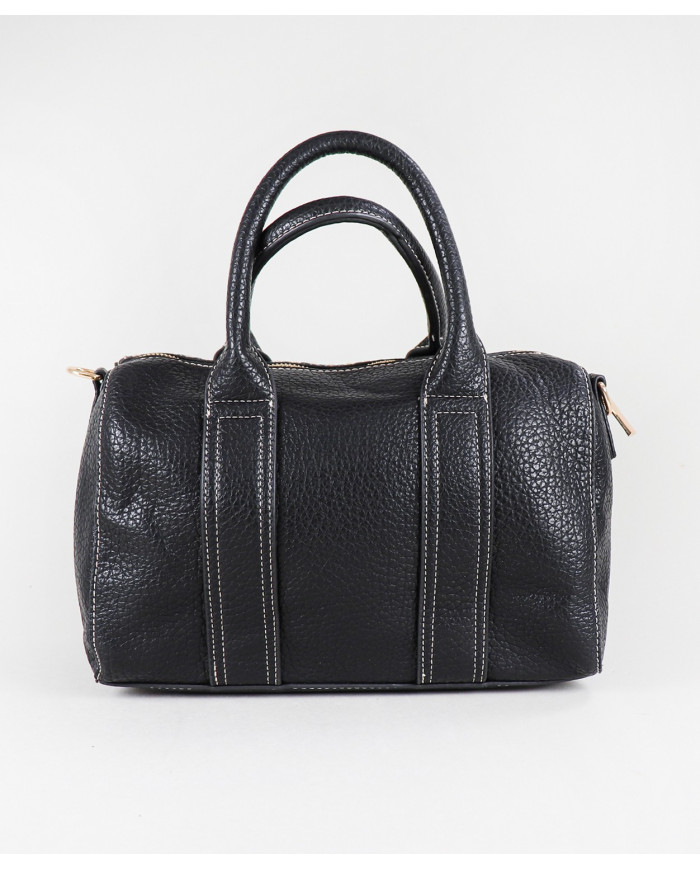 Black Women's Bag with Seams