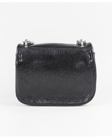 Bolso Mujer Negra con Manija de Cadena