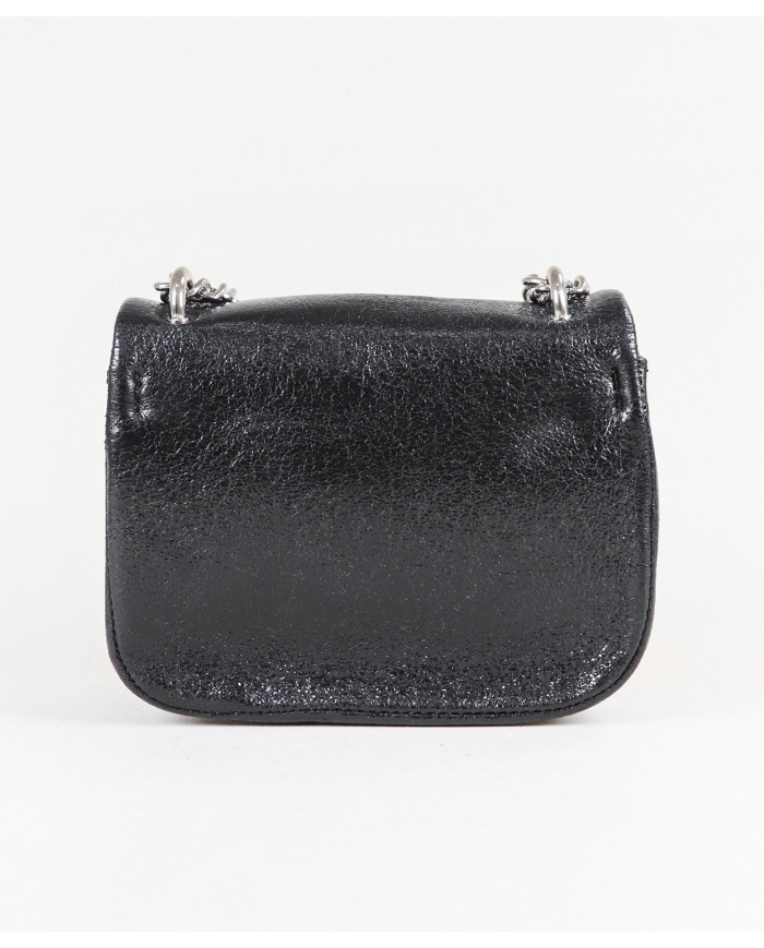 Bolso Mujer Negra con Manija de Cadena