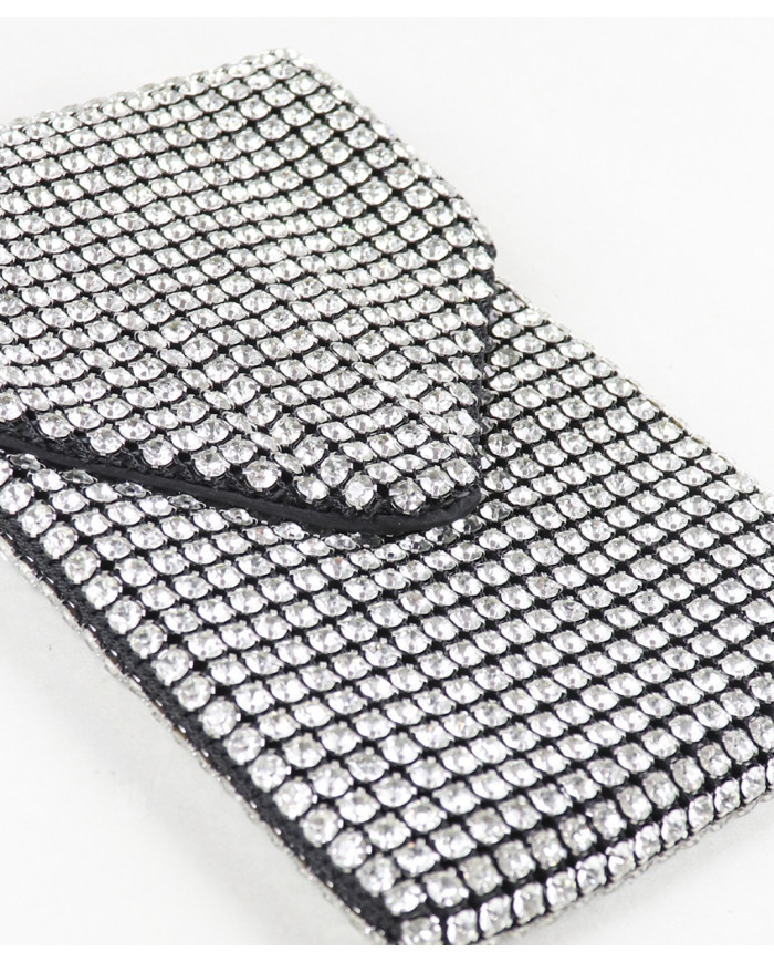 Bolsa de mujeres brillantes con manija de cadena