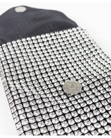 Bolsa de mujeres brillantes con manija de cadena