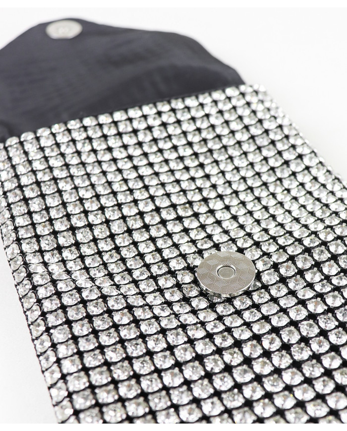 Bolsa de mujeres brillantes con manija de cadena