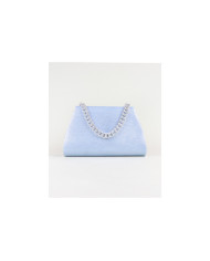 Pochete de Mulher Azul com Alça em Corrente