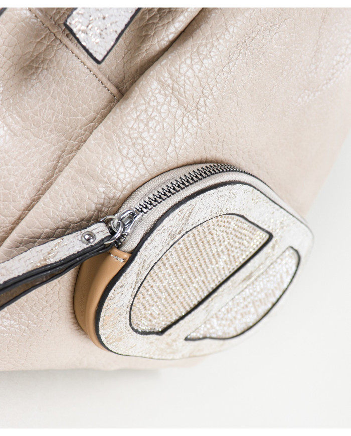 Taupe Mochila Mujer decorada