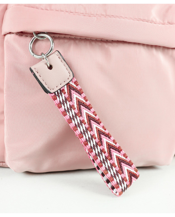 Pink Women's Backpack with Front Pocket