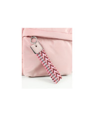 Mochila de Mulher Rosa com Bolso Frontal