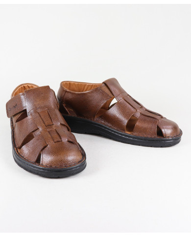 Slippers in Skin with Velcro Ginova