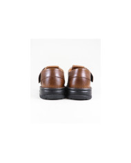 Zapatillas en piel con velcro Ginova