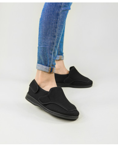 Zapatos Ginova Comfort para mujer en tejido transpirable con velcro