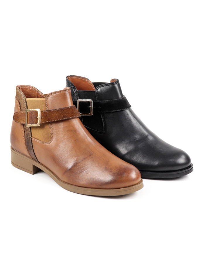 Bota Rasa Ginova de Pele