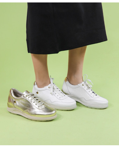 Ginova Perforated Effect Sneakers