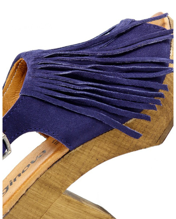 Sandalias de Senhora Ginova Camurça