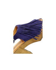 Blue Sandals by Madame Ginova Camurça