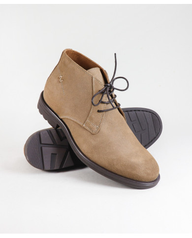 Botas de Homem Taupe com Atacadores Ginova