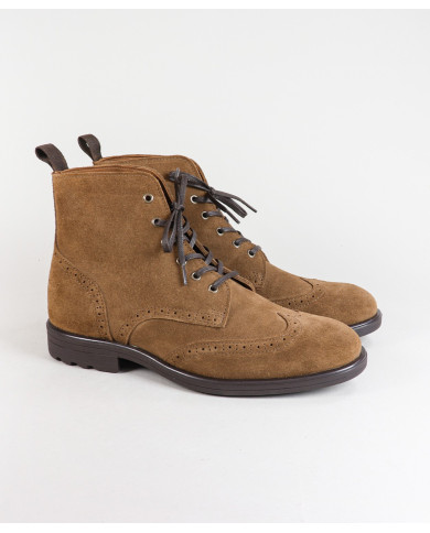 Men's Boots in Suede Style Oxford Ginova