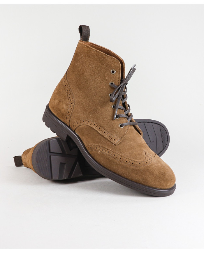 Men's Boots in Suede Style Oxford Ginova
