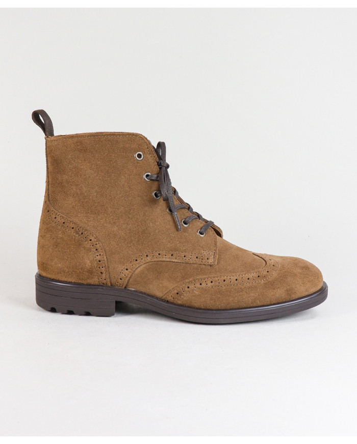 Men's Boots in Suede Style Oxford Ginova