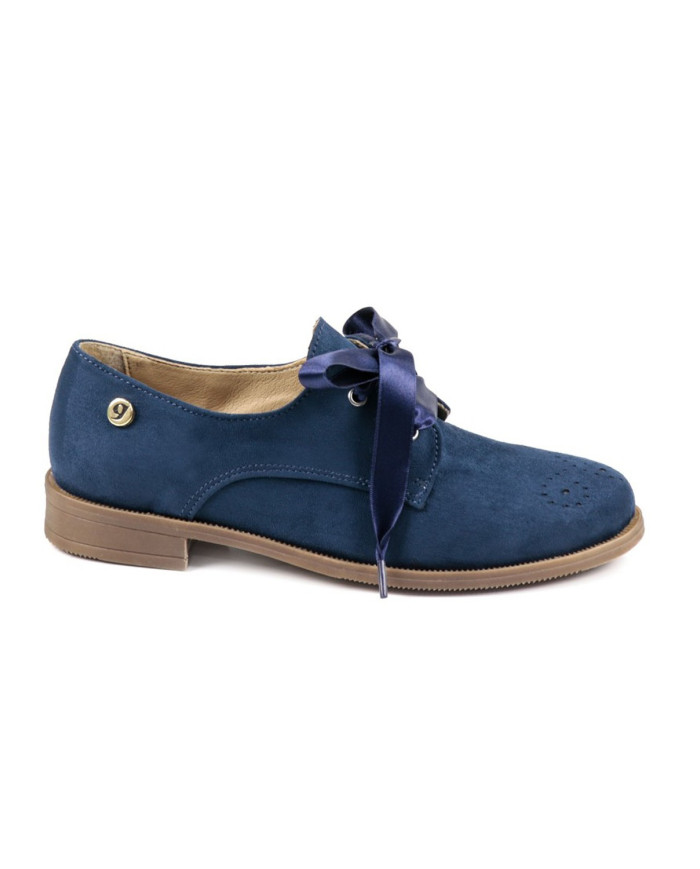 Sapatos de Senhora Ginova Azuis tipo Oxford