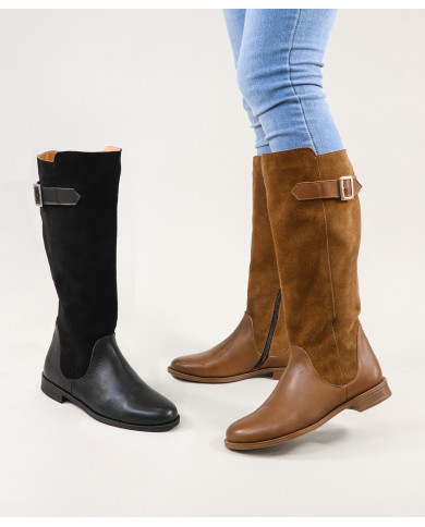 Botas de mujeres de Cano Alto Ginova con Fecho