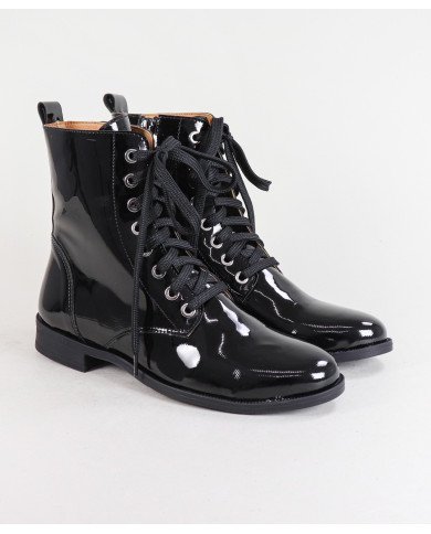 Botas de mujeres con acabado en Verniz Ginova