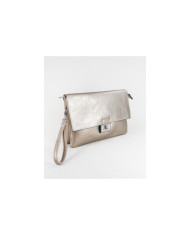 Metalized Women's Bag with Hand Handle