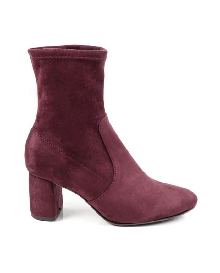 Botas de Senhora Bordôs em Lycra Ginova