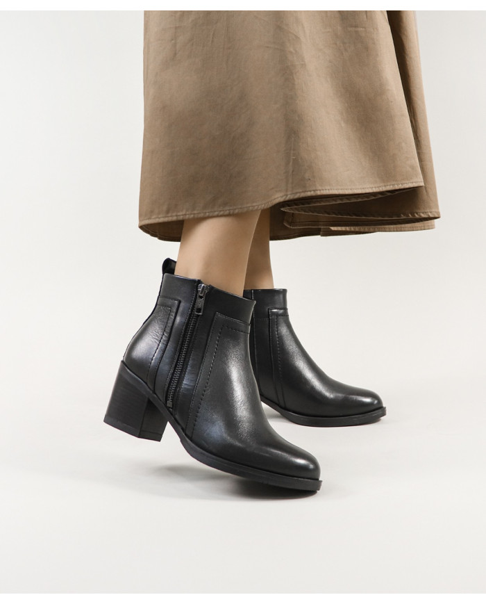 Ginova Botas de Mujer con Zip