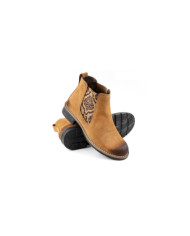 Camel Women's Ginova Boots with Pattern in Elastic