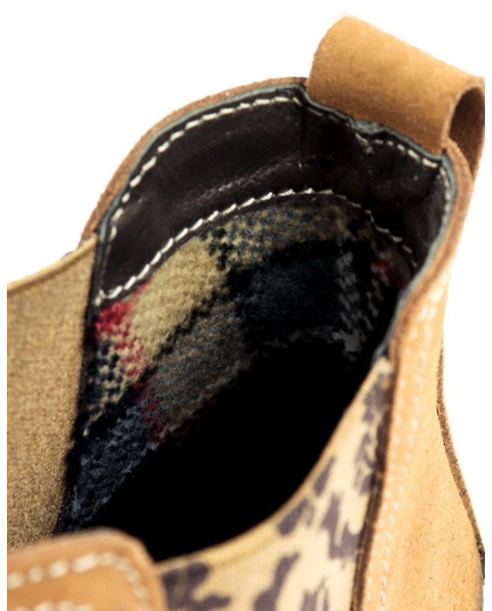 Botas Camel Femininas Ginova com Padrão no Elástico