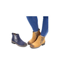 Ginova Women's Boots with Pattern in Elastic