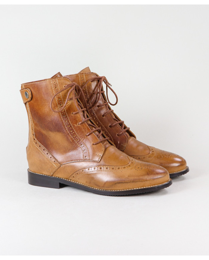 Botas Oxford Ginova com Fecho Atrás