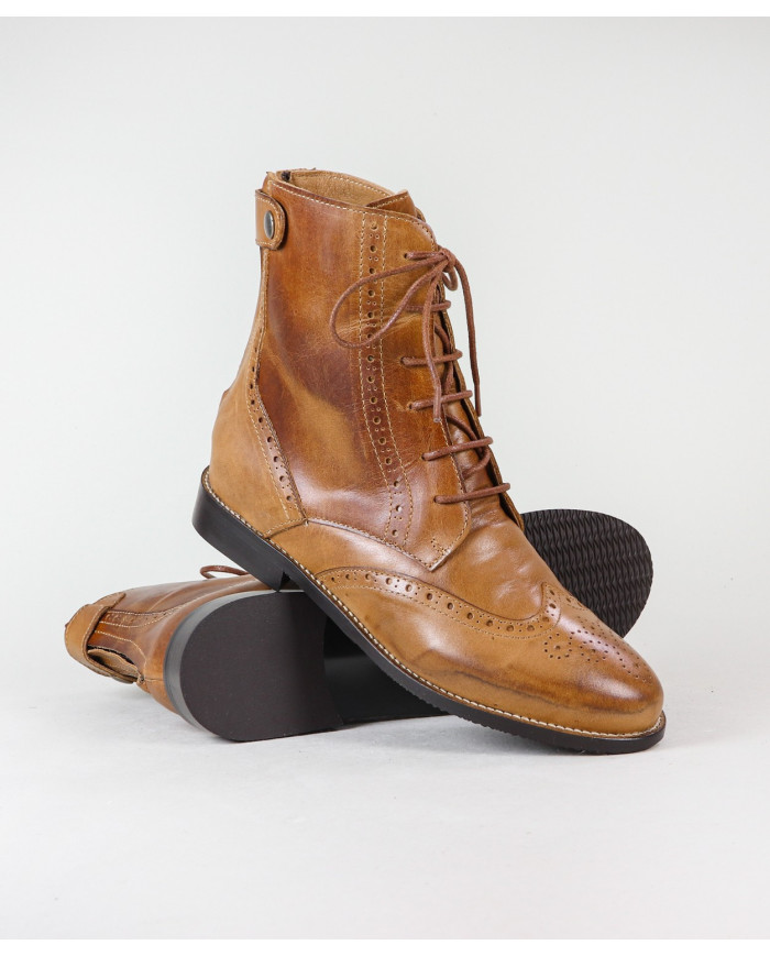 Botas Oxford Ginova com Fecho Atrás