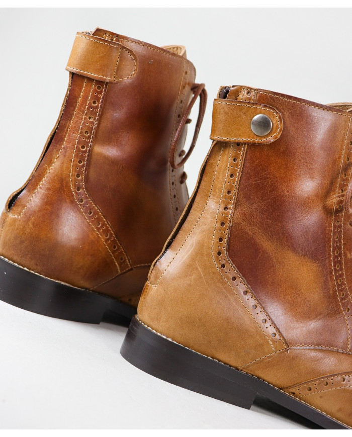 Botas Oxford Ginova com Fecho Atrás