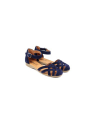 Blue Sandals Rasas Ginova with Cross Strips Closed