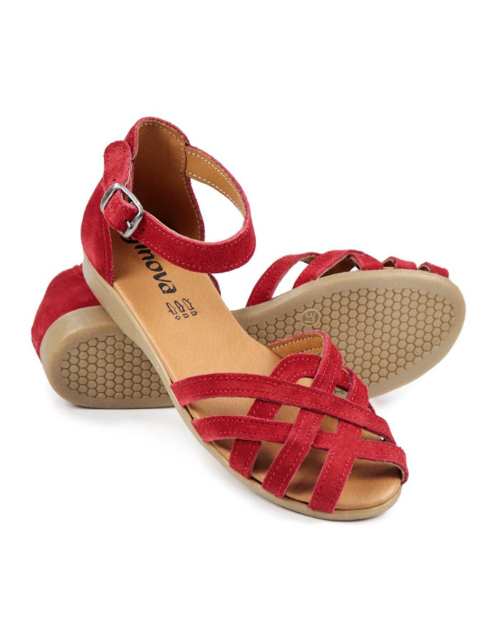 Sandalias Rasas Ginova con Cross Strips Open