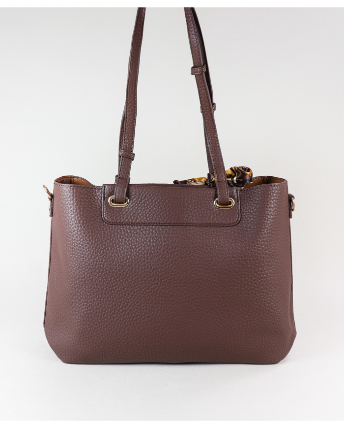 Maleta de mujer negra con cordón decorativo